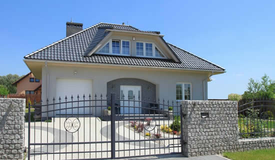 Серый цвет современного дома ФОТО